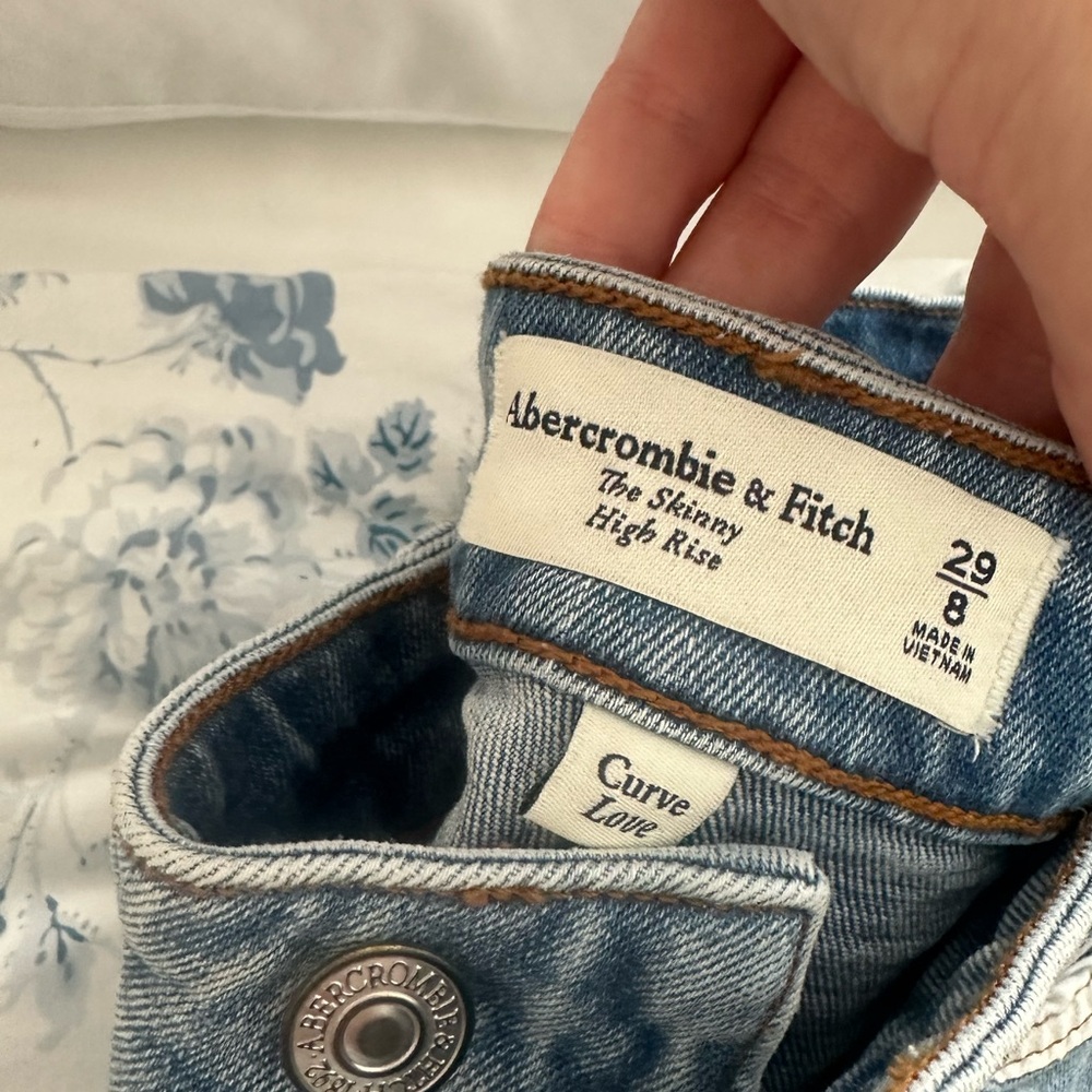 Abercrombie & Fitch Distressed Blue Skinny Jeans